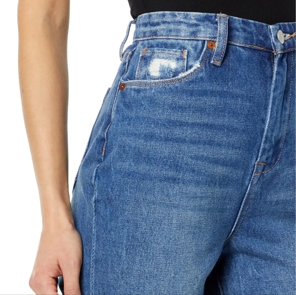 NWT BlankNYC Being Alive Wash Cooper Side Slit Long Slim Straight Leg Jeans 27 - Picture 9 of 11